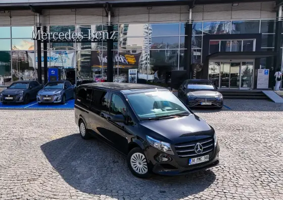 Mercedes Vito private airport transfer vehicle — Inca Tour · Borcka to Kinik (Izmir)
