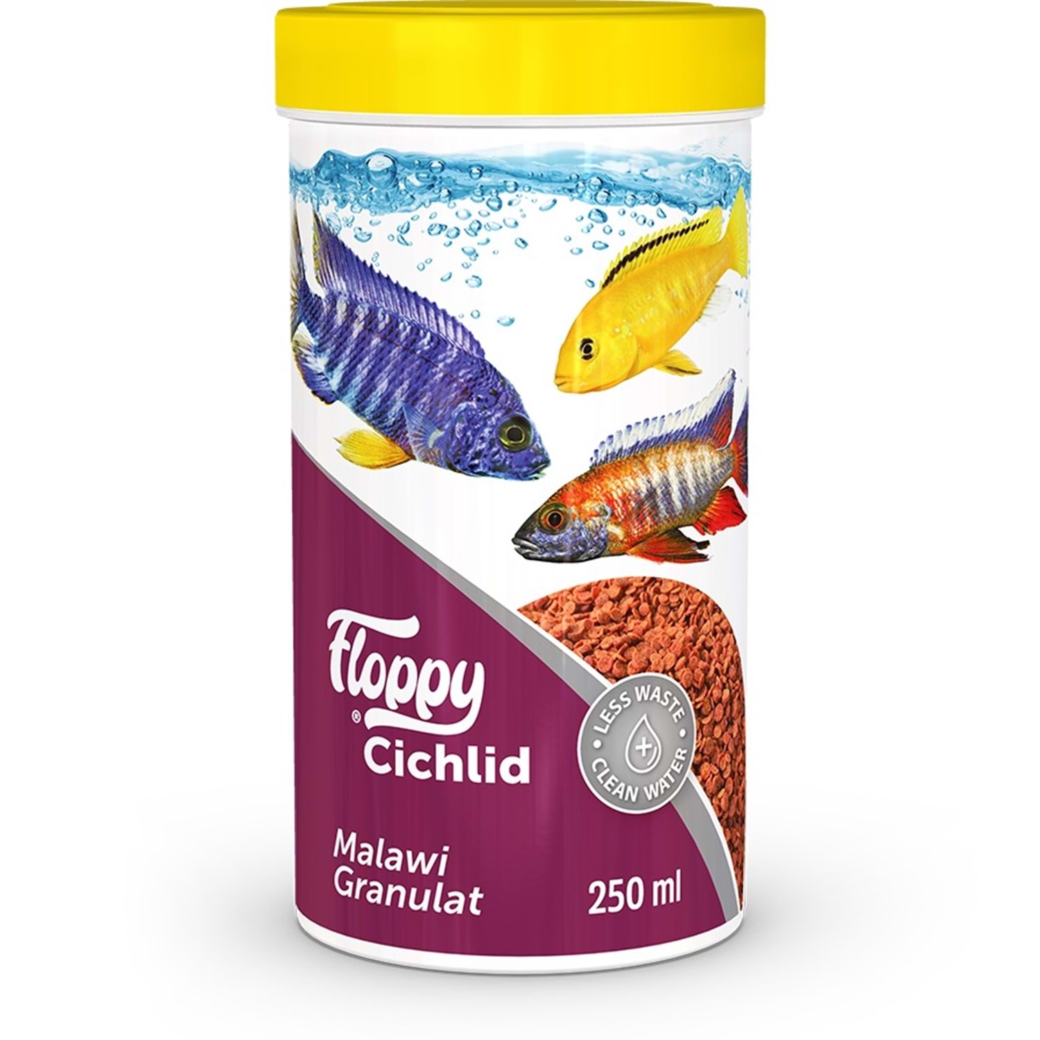 Floppy Cichlid Malawi Granulat Ciklet Balık Yemi 250 Ml
