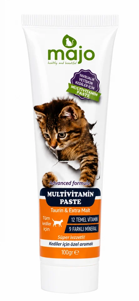 Majo Kedi Multivitamin Macunu Taurin Extra Malt 100 Ml
