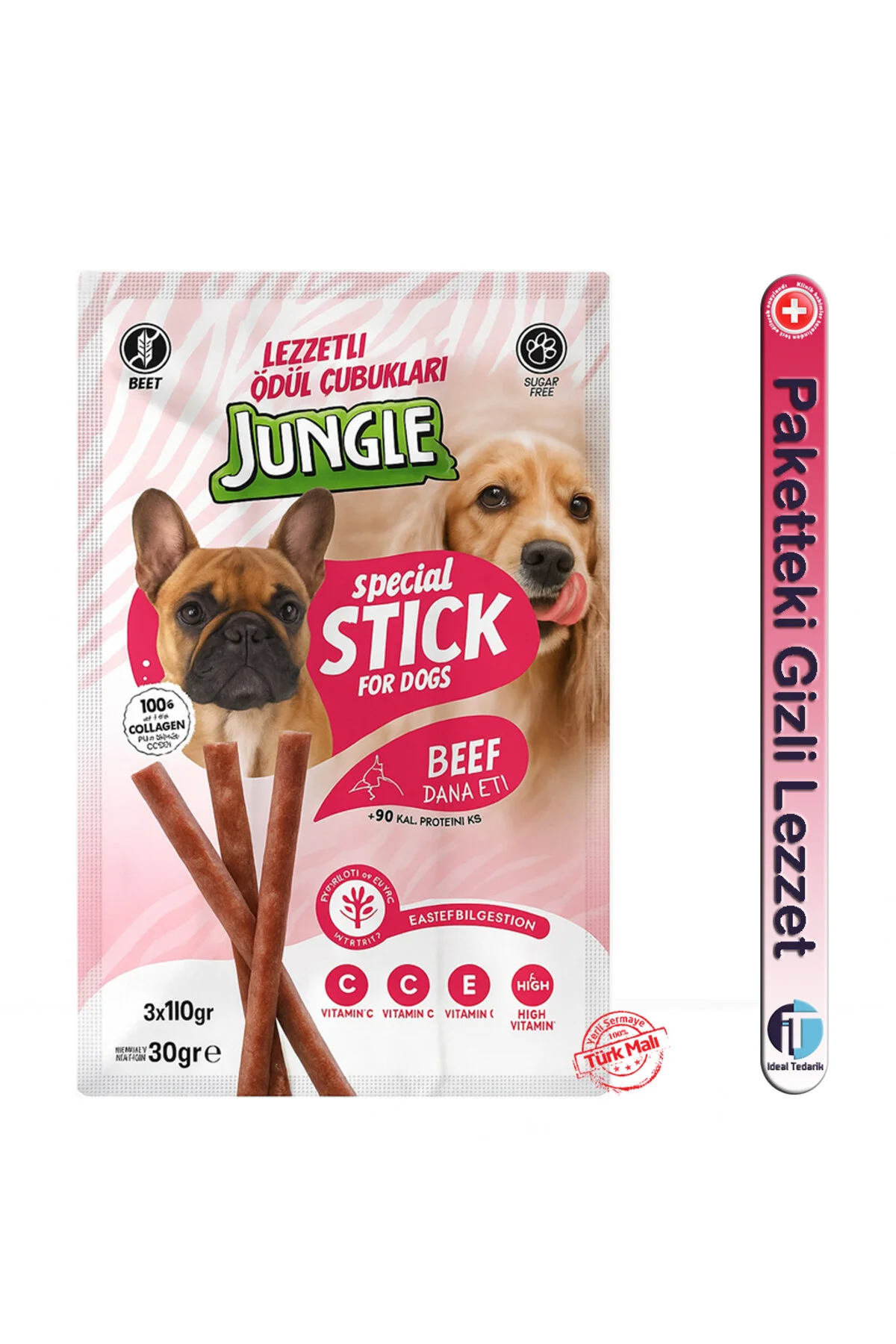 Jungle Köpek Stick Ödül Beef