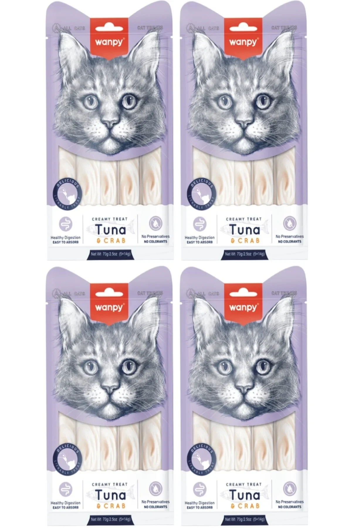 Wanpy Kedi Krema Ton Yengeç X 4 Paket