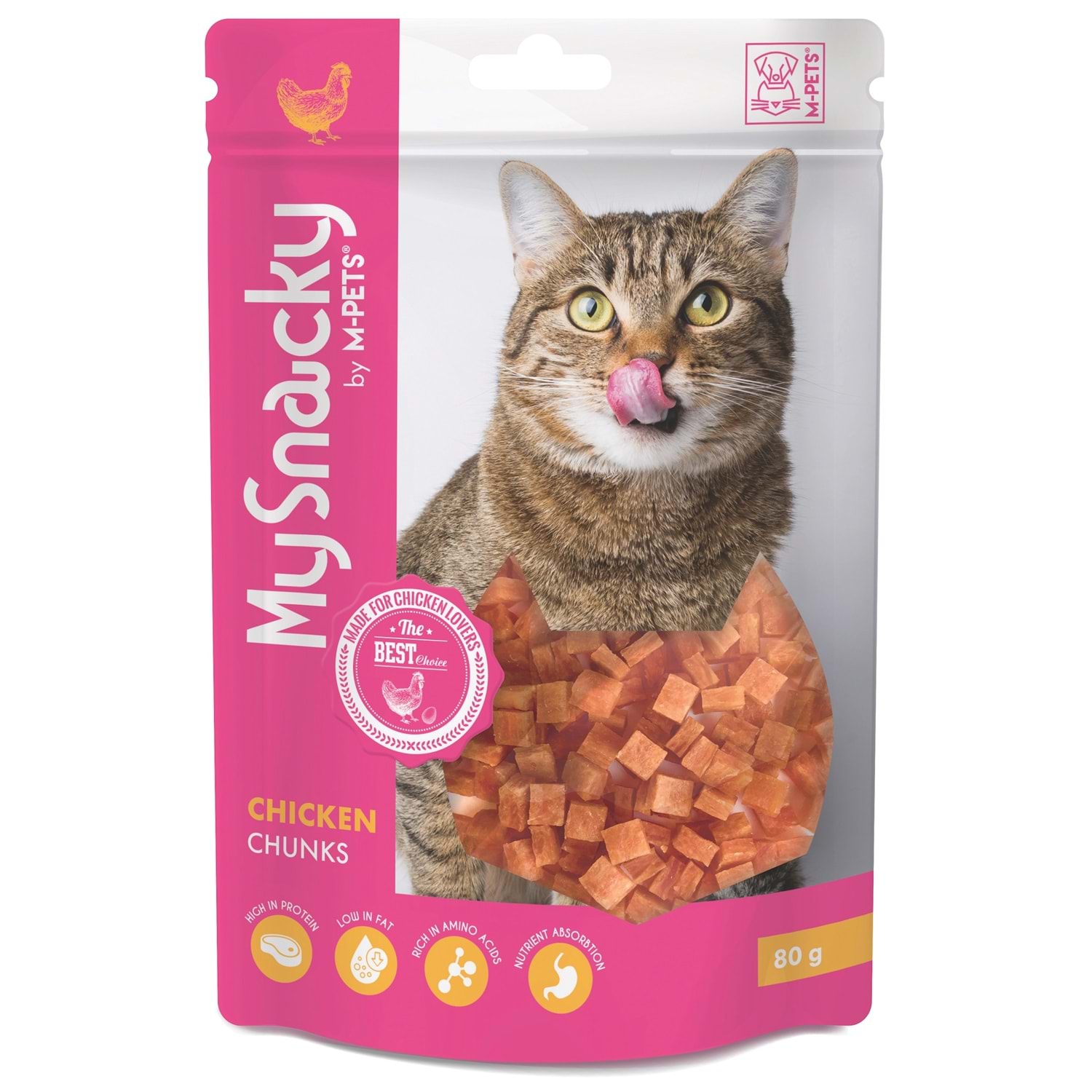 M-Pets My Snacky Tavuklu Kedi Ödülü 80 Gr
