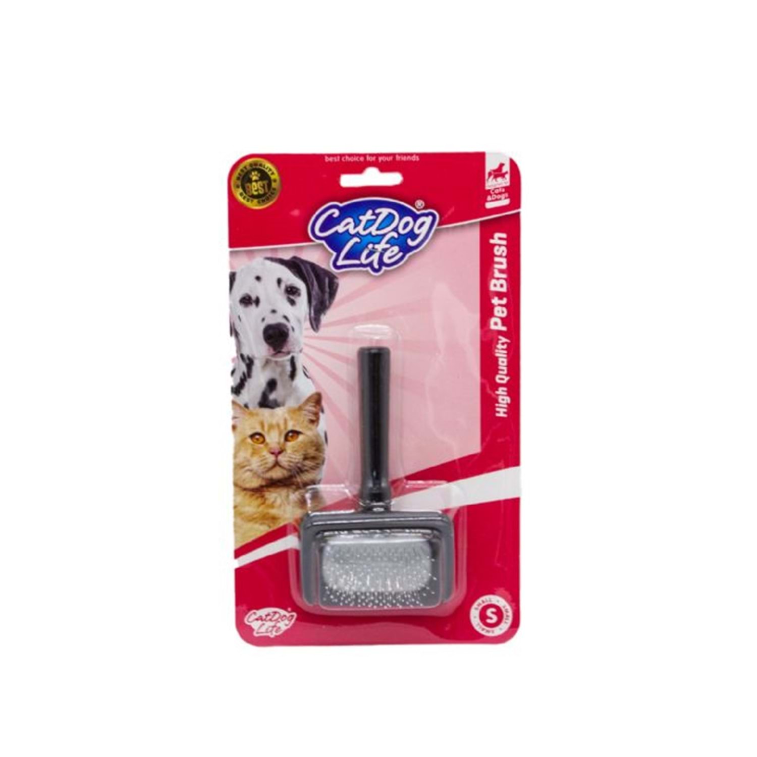 Cat Dog Life Kedi ve Köpekler İçin Ahşap Telli Fırça S Boy