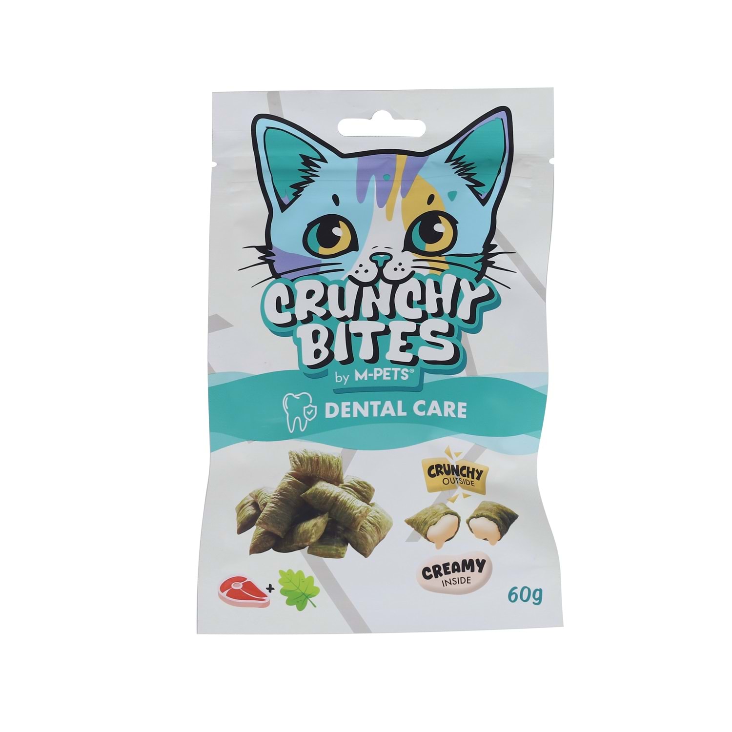 M-Pets Crunchy Bites Dental Care Fonksiyonel Kedi Ödülü 60 Gr