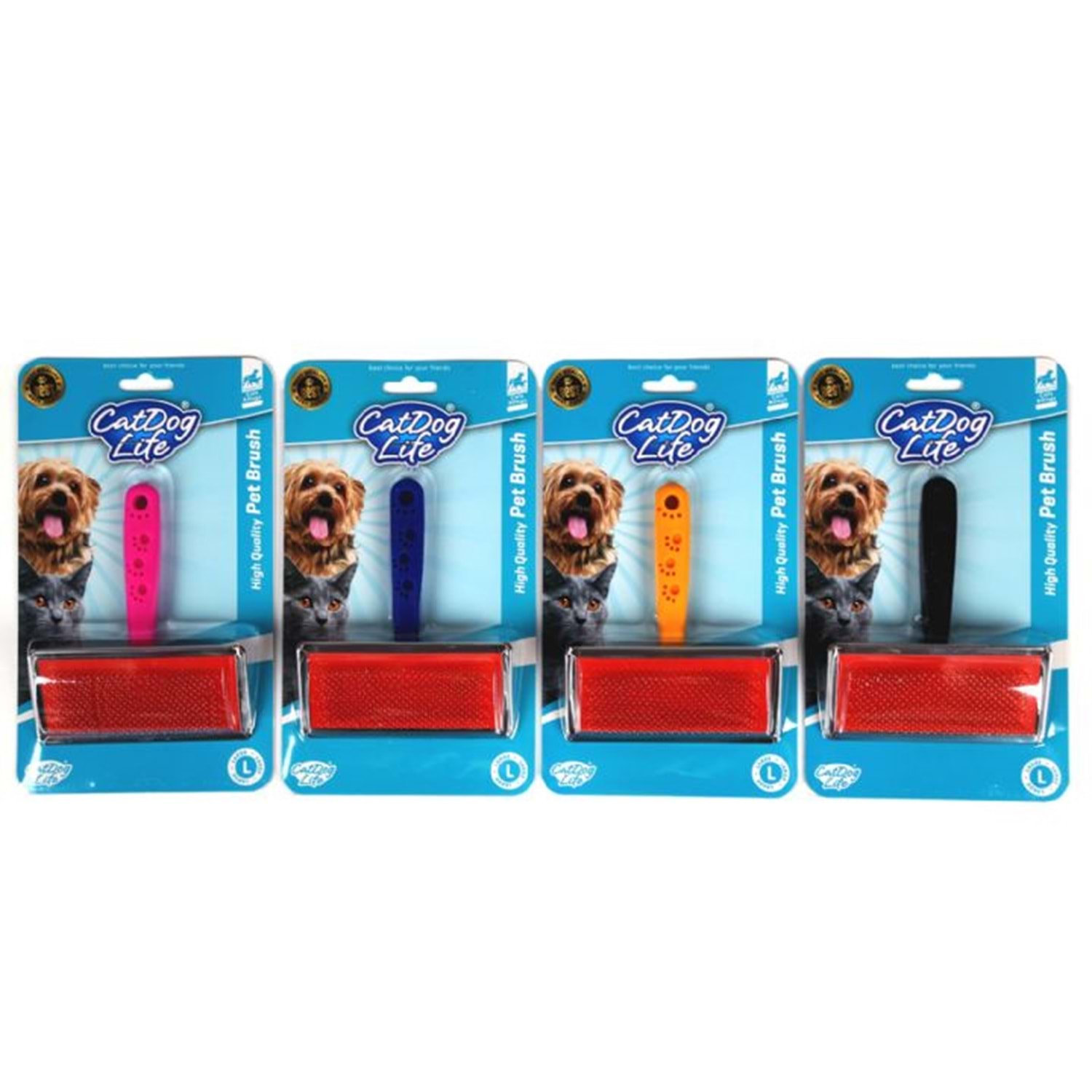 Cat Dog Life Kedi ve Köpekler İçin Telli Fırça L Boy