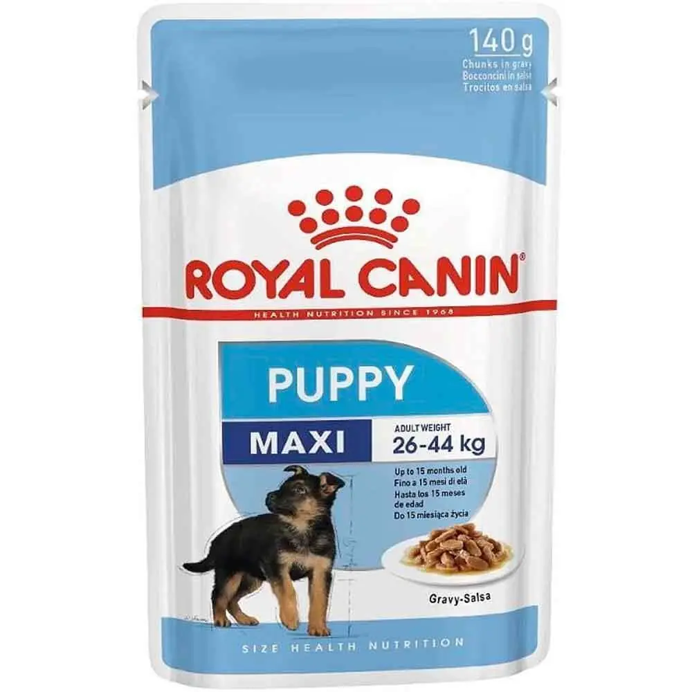 Royal Canin Maxi Puppy 140 Gr Büyük Irk Yavru Köpek Yaş Maması Pouch Soslu