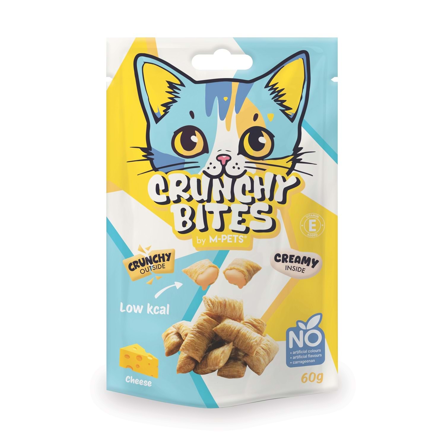 M-Pets Crunchy Bites Peynirli Kedi Ödülü 60 Gr