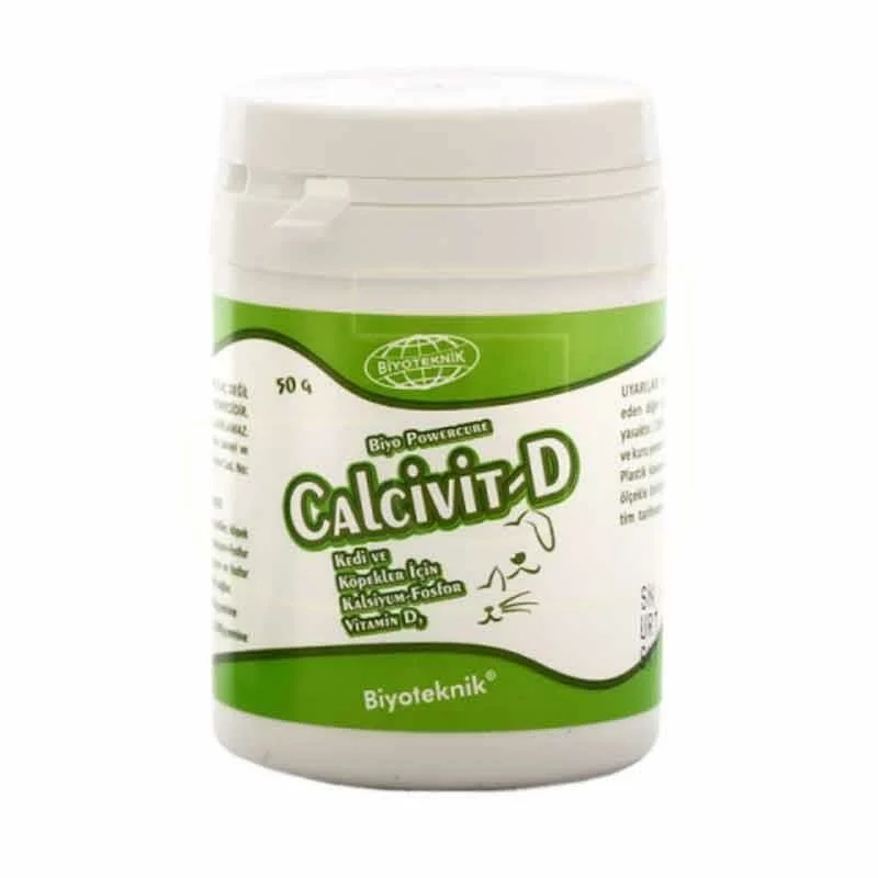 Biyoteknik Calcivit-d Kedi Köpek Kalsiyum 50 Gr