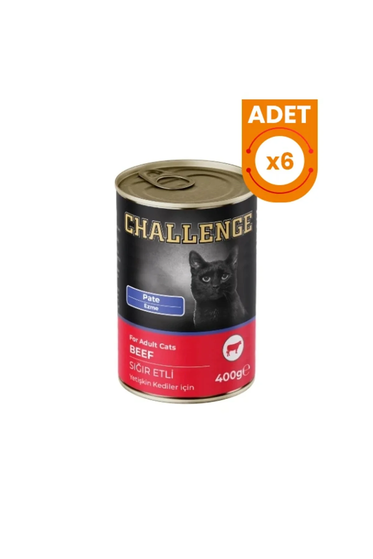 Challenge Kedi Konserve Sığıt Etli X 6