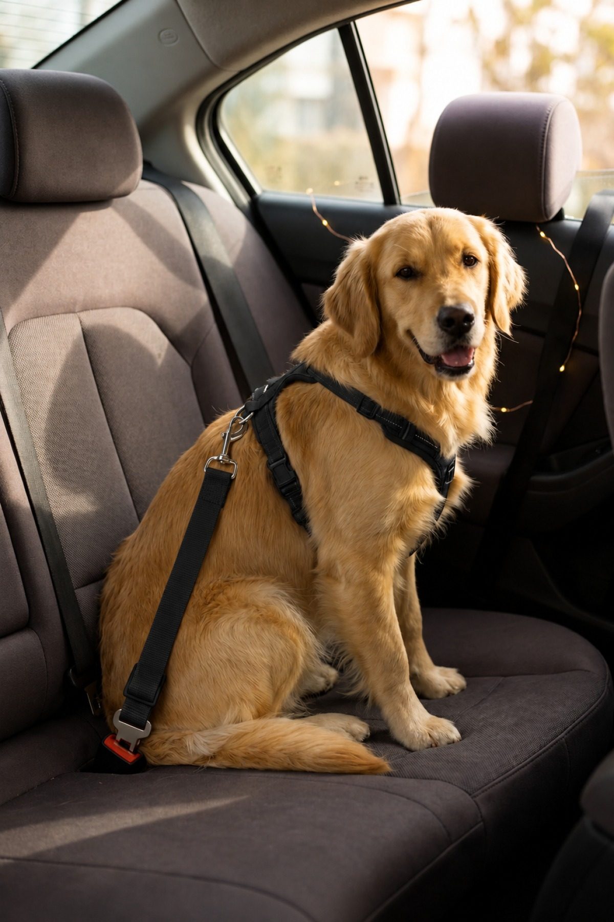 Araç İçi Köpek Güvenlik Tasması Ayarlanabilir Dokuma Kayış Tüm Irklar İçin