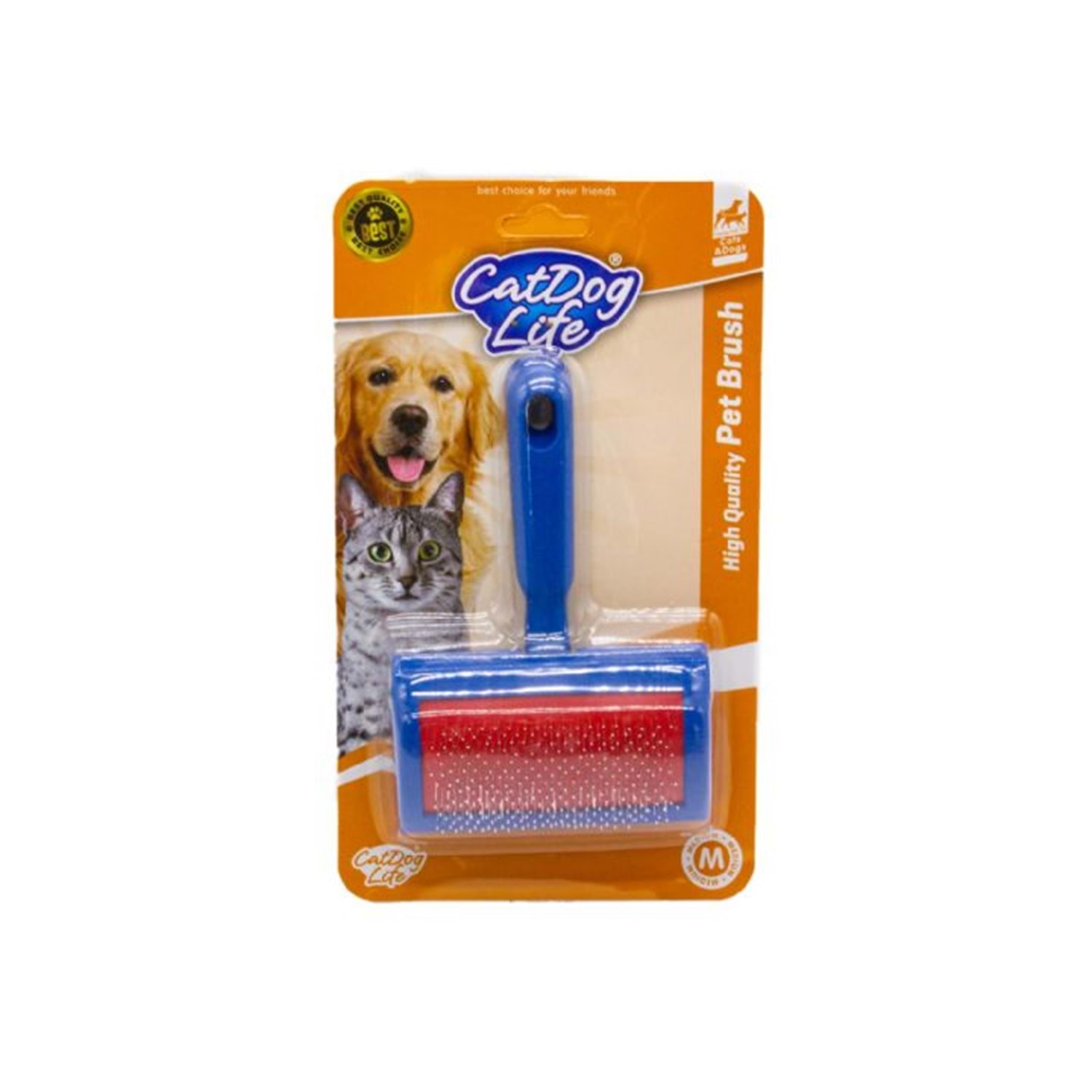 Cat Dog Life Kedi ve Köpekler İçin İnce Telli Fırça M Boy