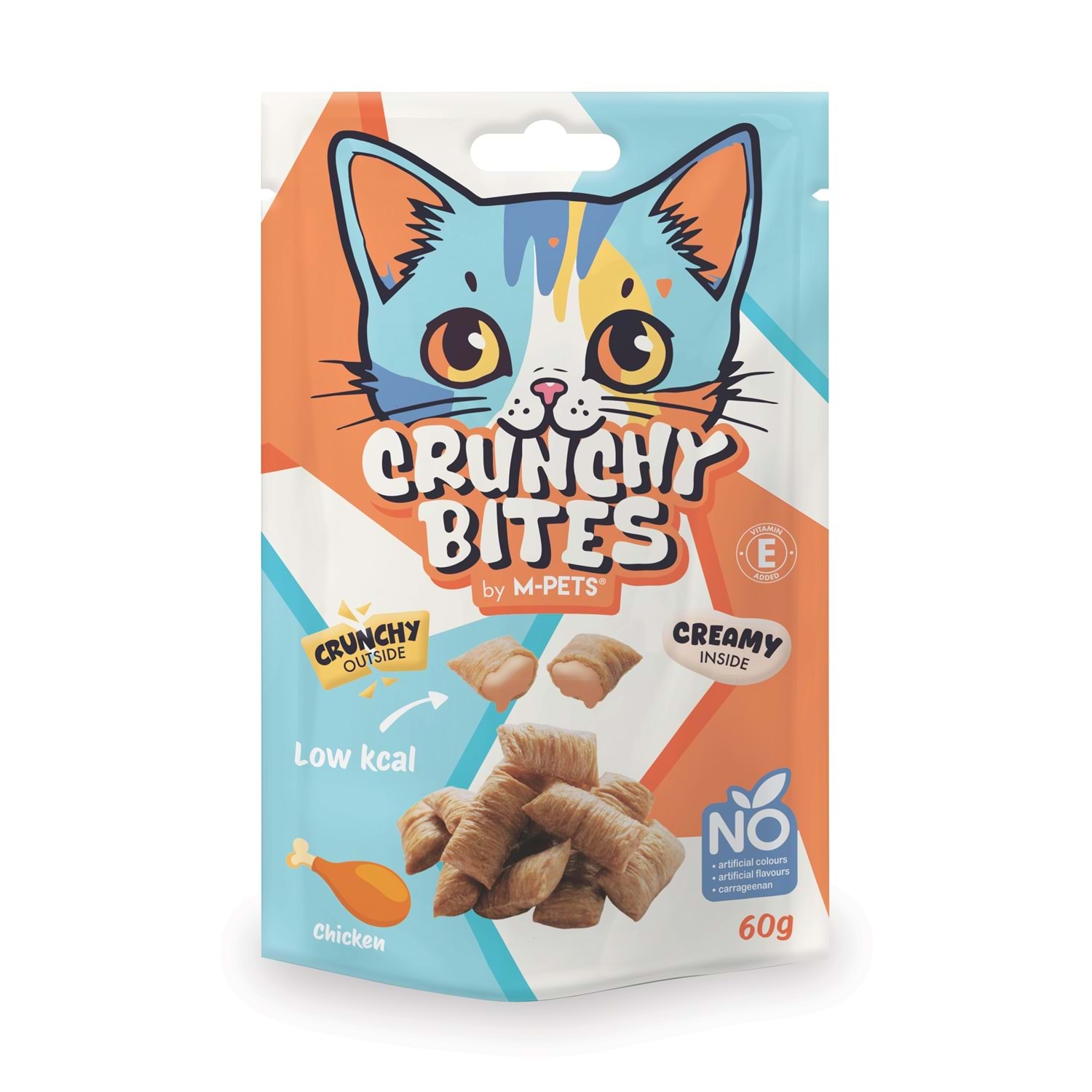 M-Pets Crunchy Bites Tavuklu Kedi Ödülü 60 Gr