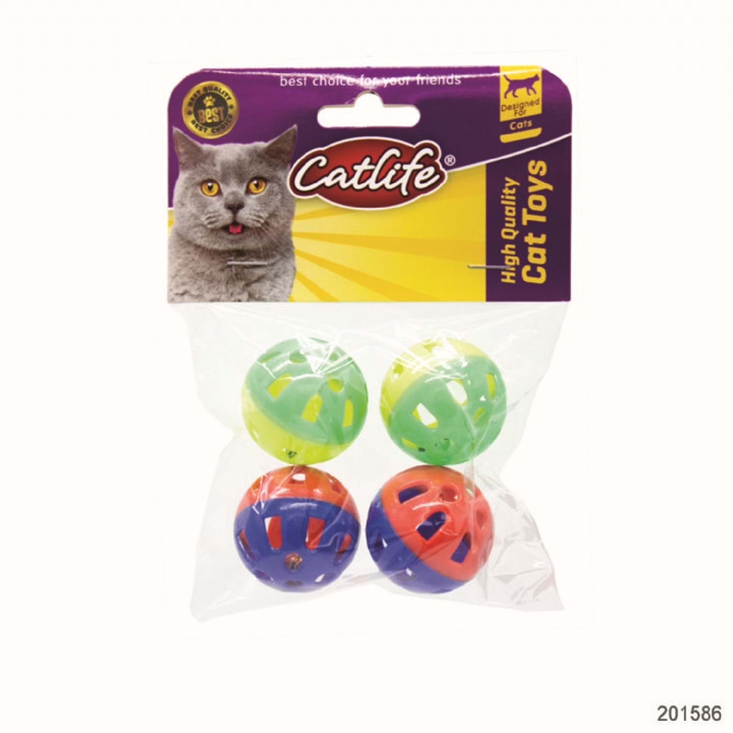 Cat Life Zilli Kedi Oyuncağı 4 lü Paket