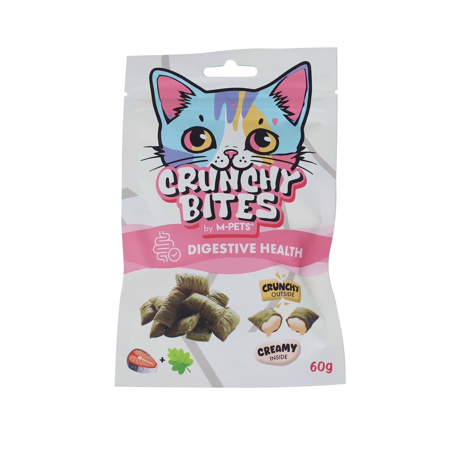 M-Pets Crunchy Bites Digestive Health Fonksiyonel Kedi Ödülü 60 Gr