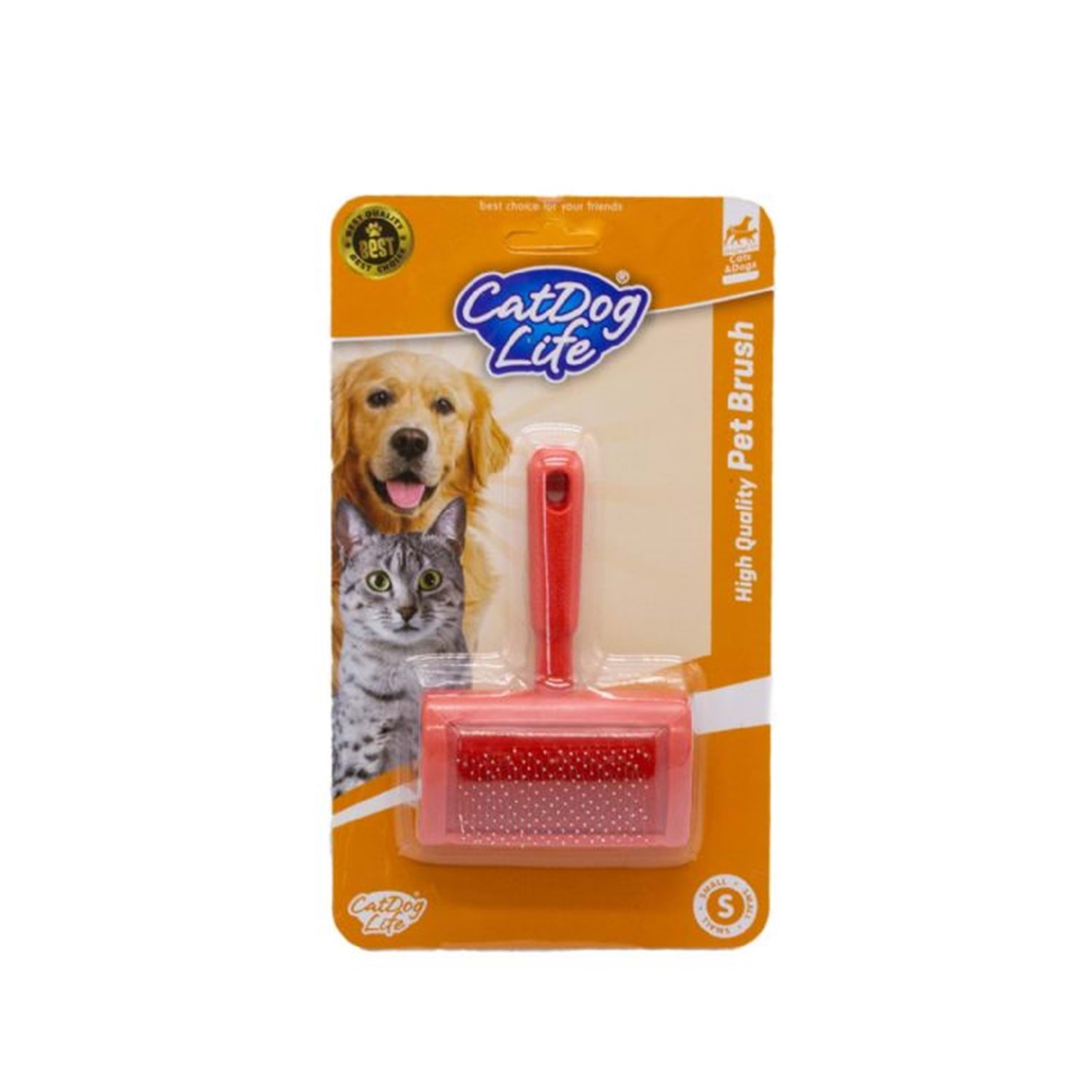 Cat Dog Life Kedi ve Köpekler İçin Telli Fırça S Boy