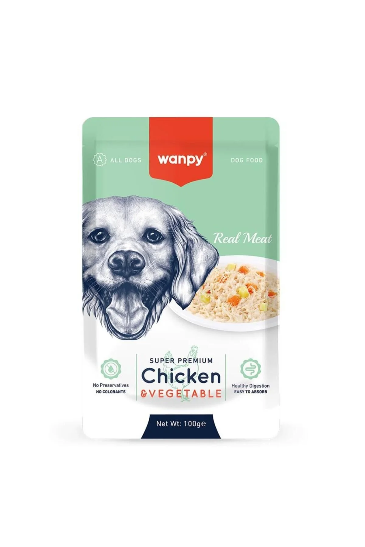 Wanpy Köpek Pouch Tavuk Sebze