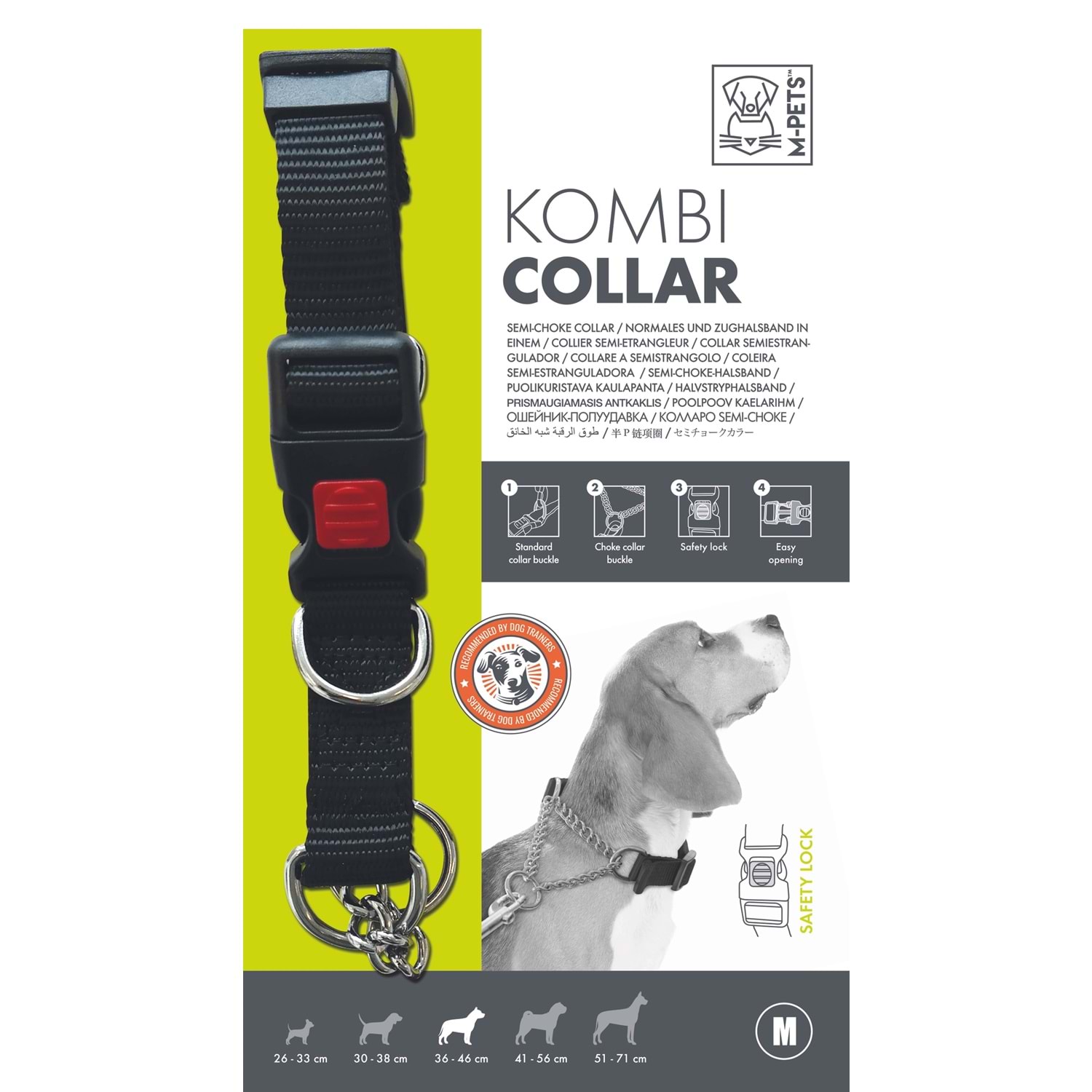 M-Pets Kombi 2 in 1 Eğitim Tasması M boy