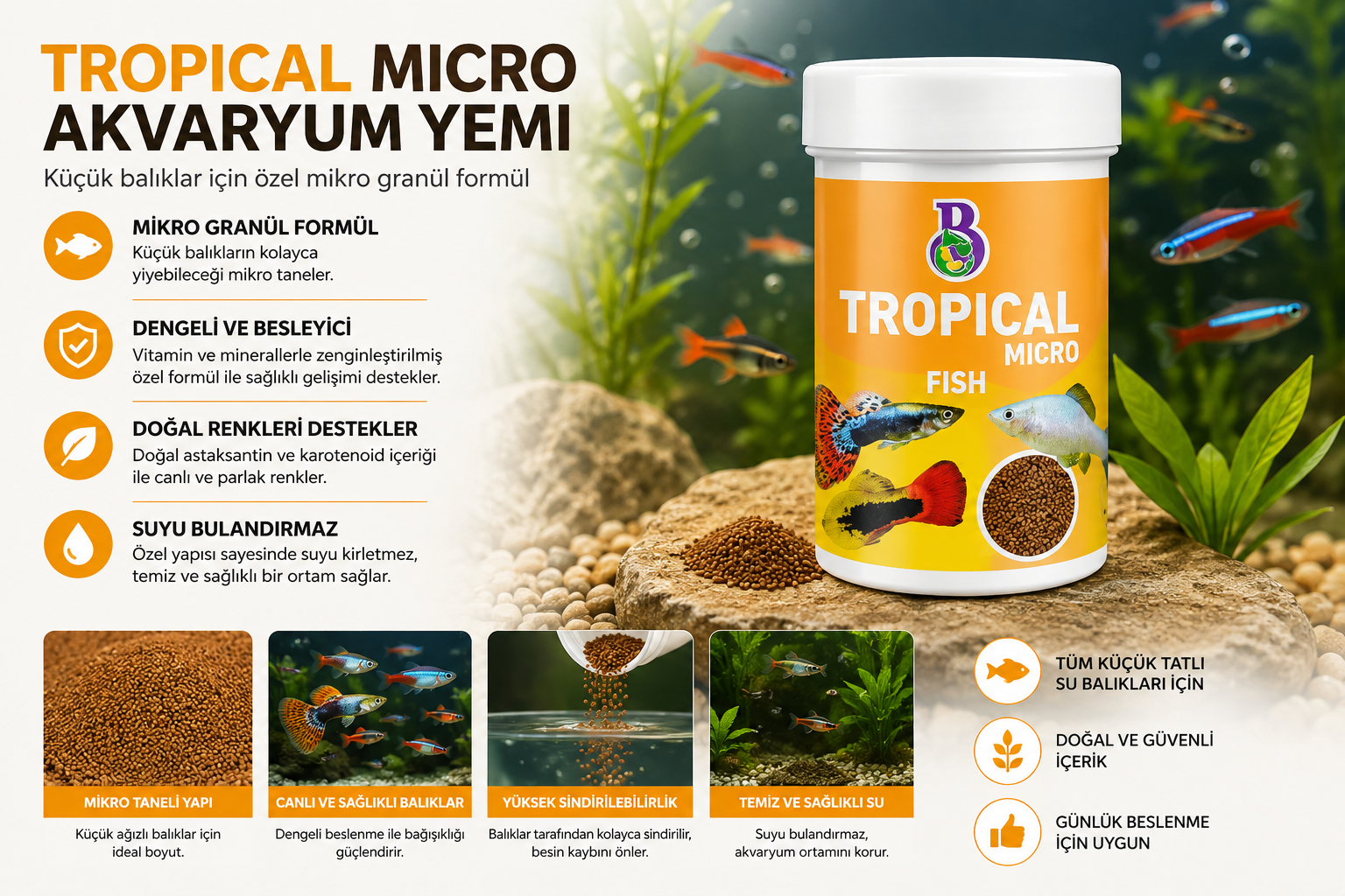Tropical Yavru Balık Yemi 100 Ml