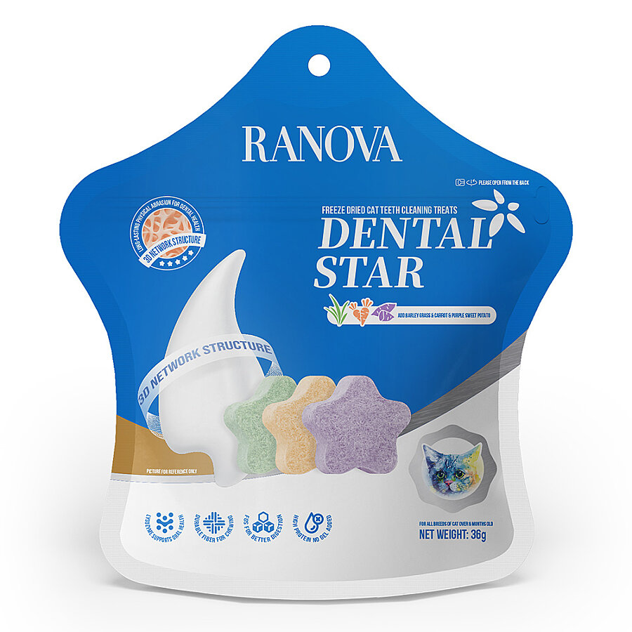 Ranova Kedi Ödül Dondurulmuş Kurutulmuş Karışık Dental Ödül 36 Gr