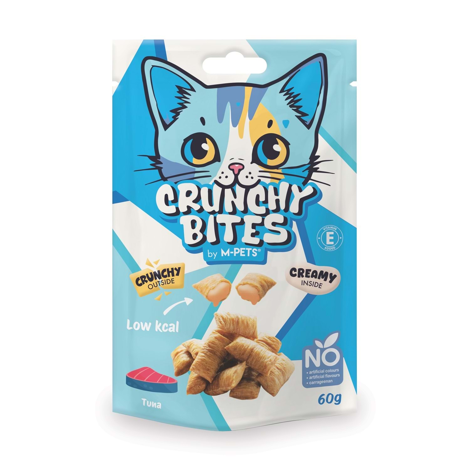 M-pets Crunchy Bites Ton Balıklı Kedi Ödülü 60 Gr