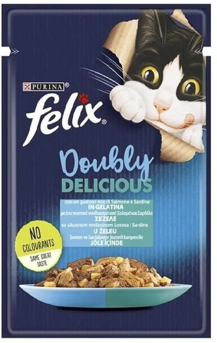 Felix Kedi Pouch Somon Sardalya