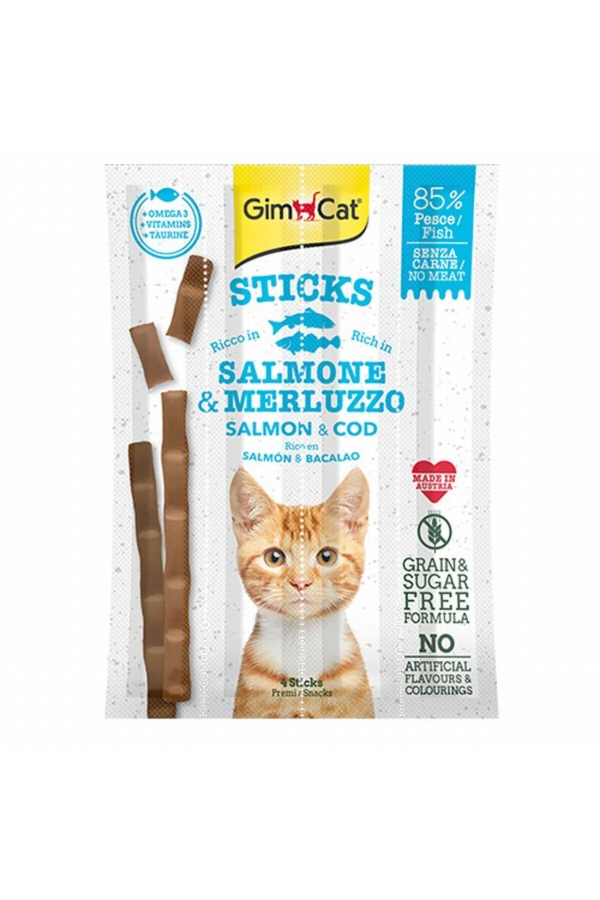 Gimcat Kedi Ödül Stick Somonlu
