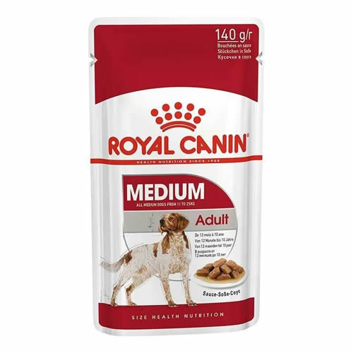 Royal Canin Medium Adult 140 Gr Orta Irk Yetişkin Köpek Yaş Maması Pouch Soslu