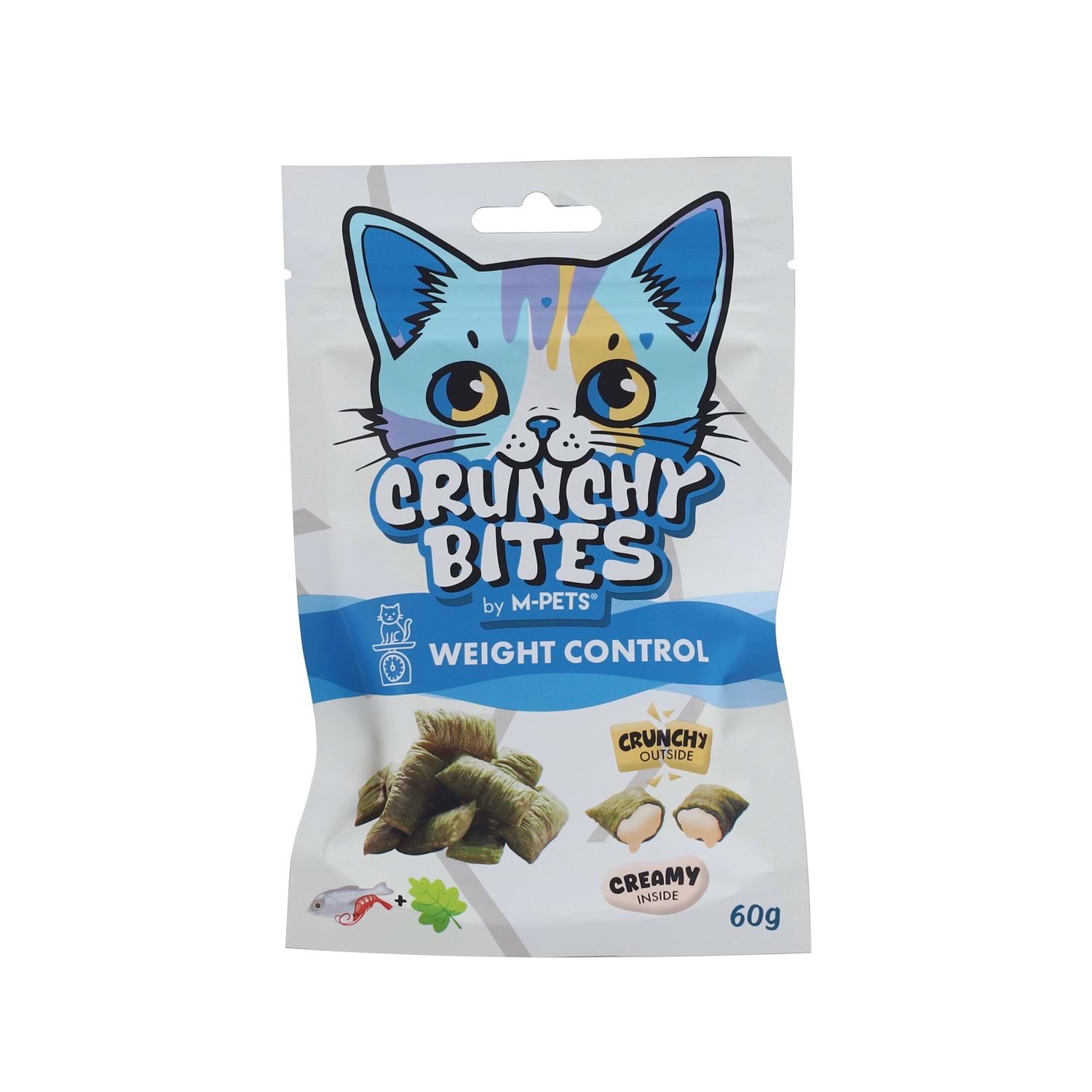 M-Pets Crunchy Bites Weight Control Fonksiyonel Kedi Ödülü 60 Gr
