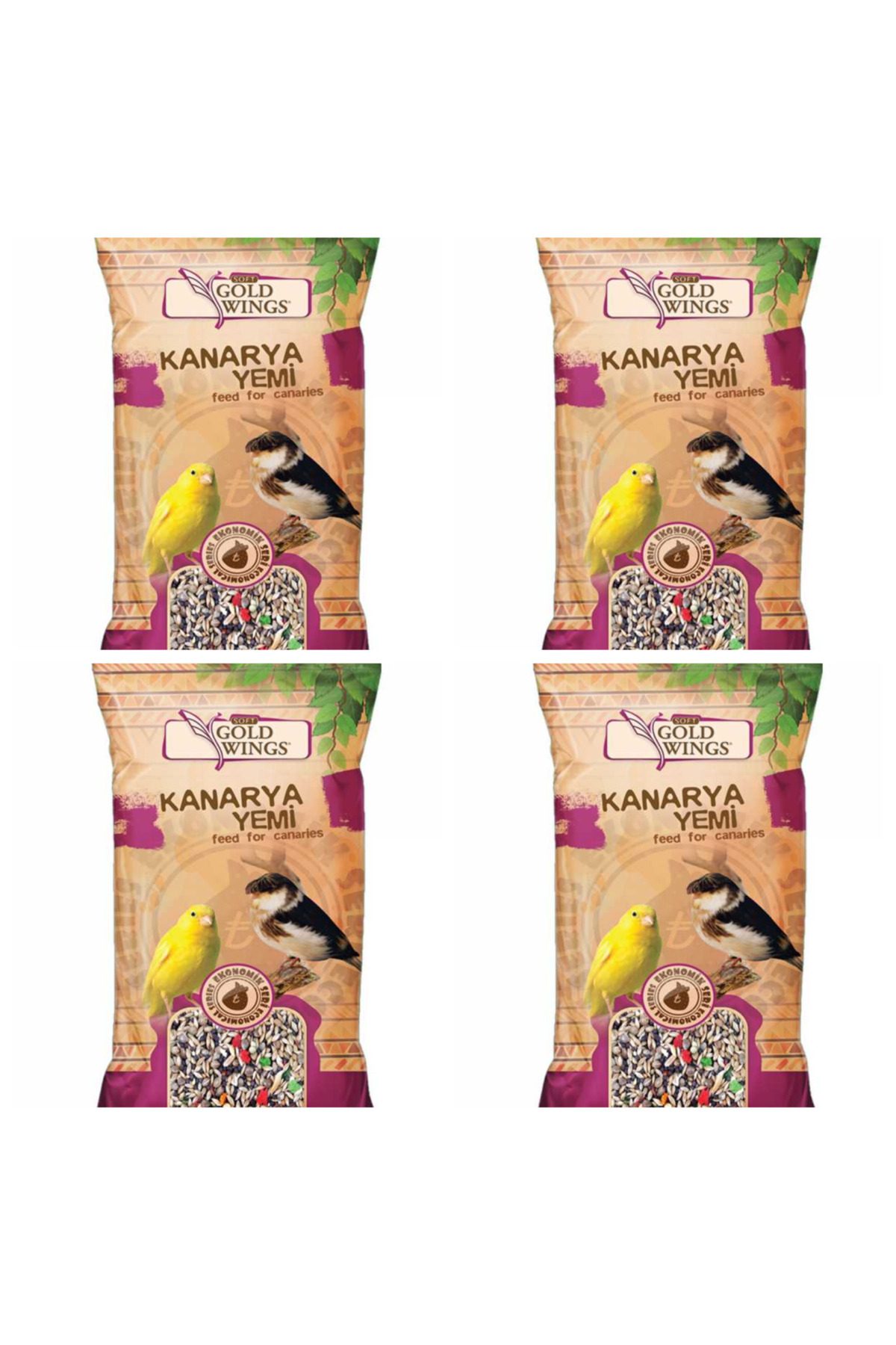 Gold Wings Meyveli Kanarya Yemi 300 Gr X 4 Paket