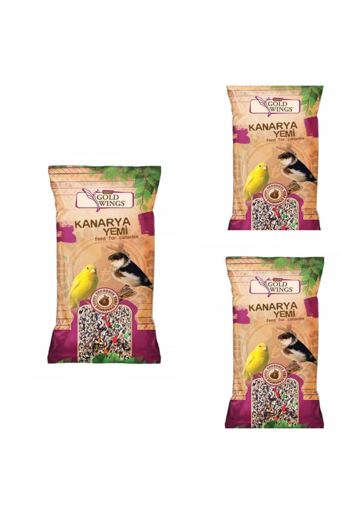 Gold Wings Meyveli Kanarya Yemi 300 Gr X 3 Paket