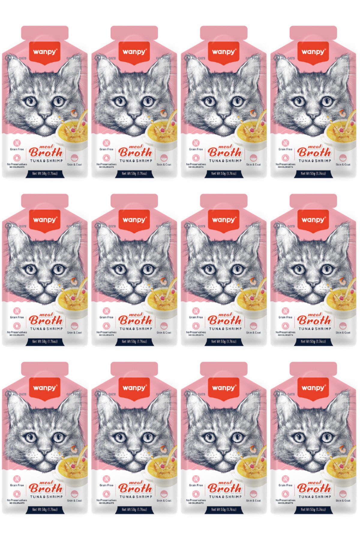 Wanpy Kedi Çorba Ton Karides X 12