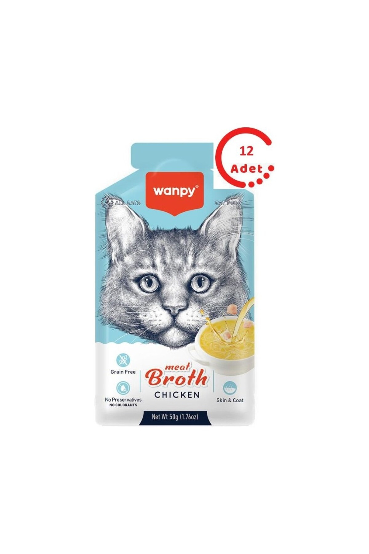 Wanpy Kedi Çorba Tavuklu X 12