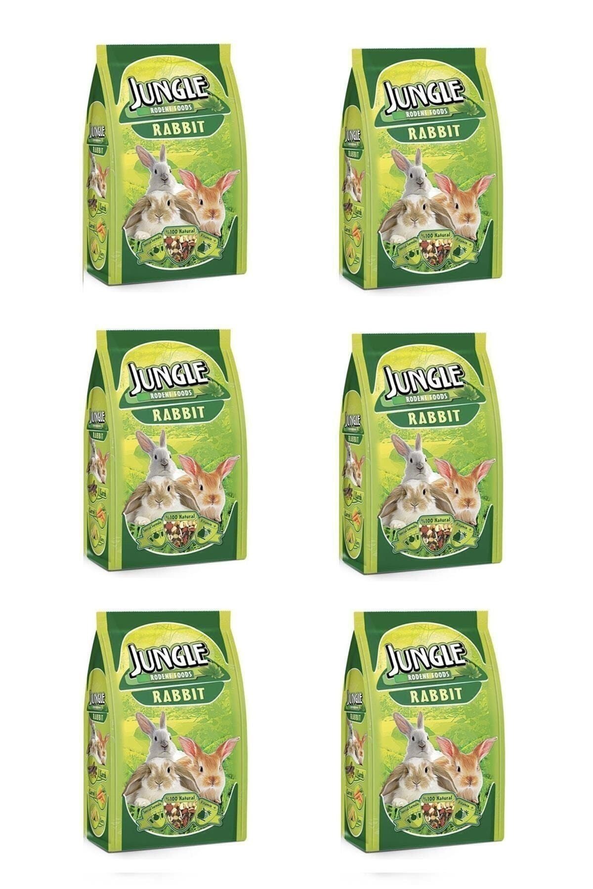 Jungle Tavşan Yemi 500 Gr X 6 Paket