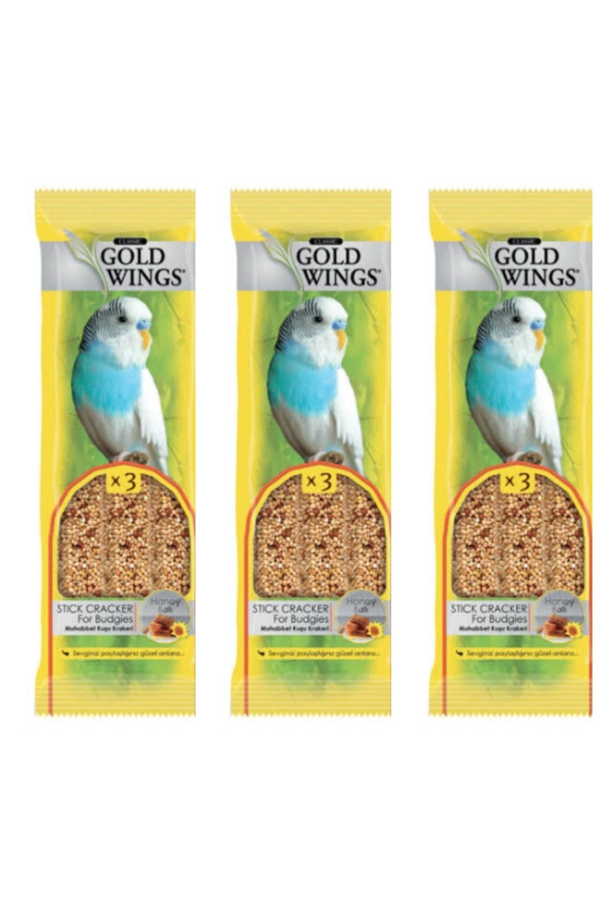 Gold Wings Ballı Muhabbet Kraker 3 lü X 3