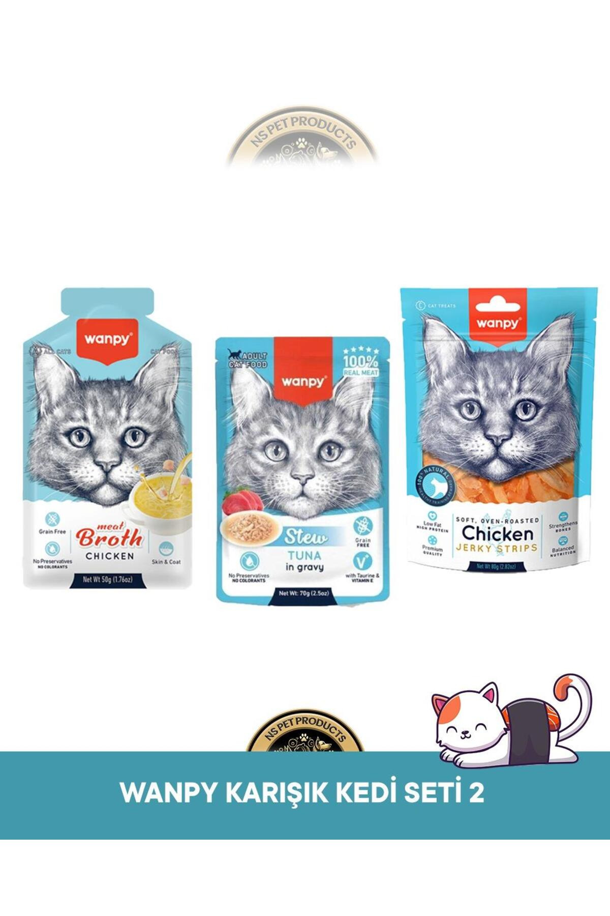 Wanpy Kedi 3 lü Set