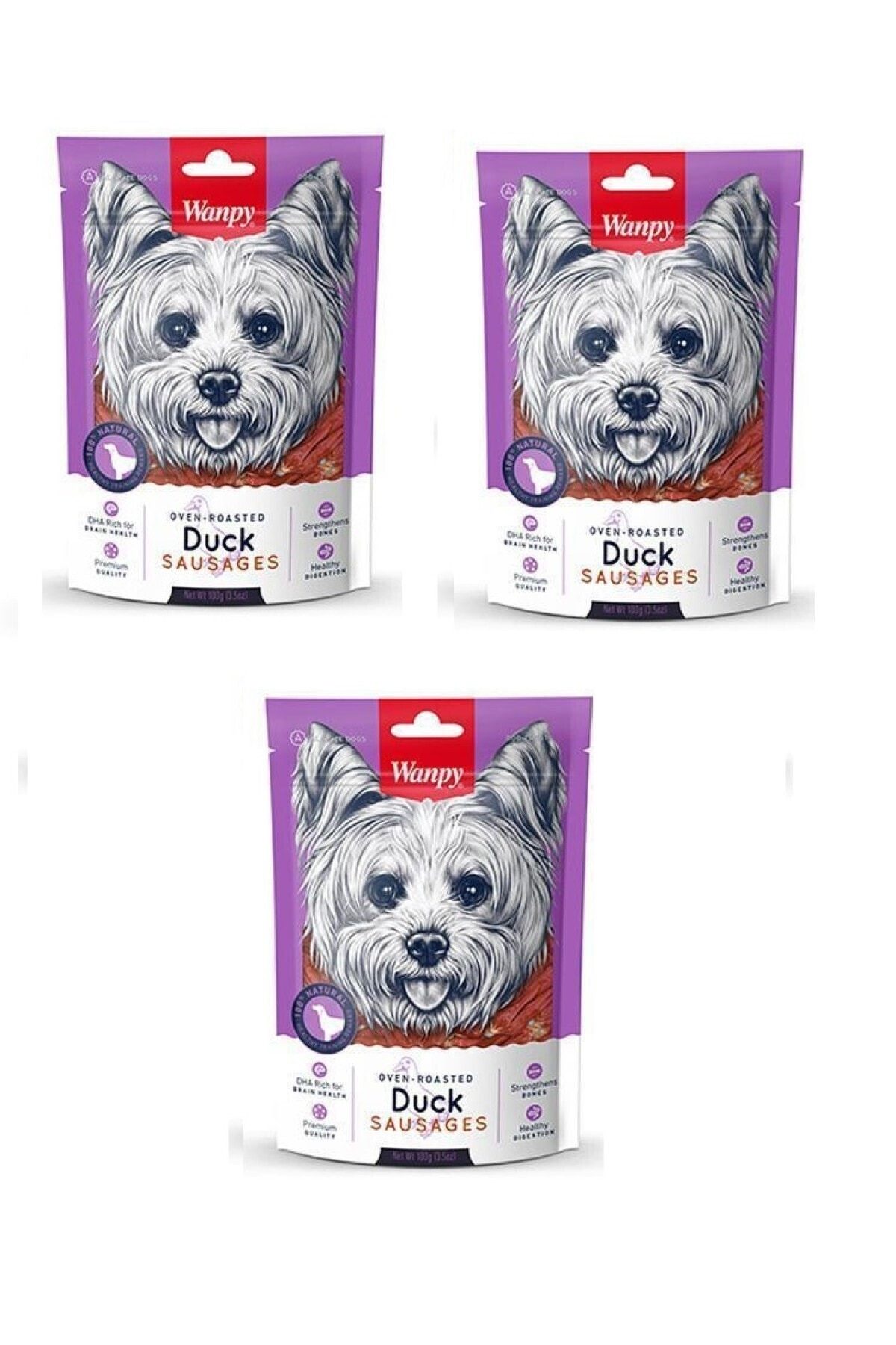 Wanpy Köpek Ödül Duck Sausuges X 3
