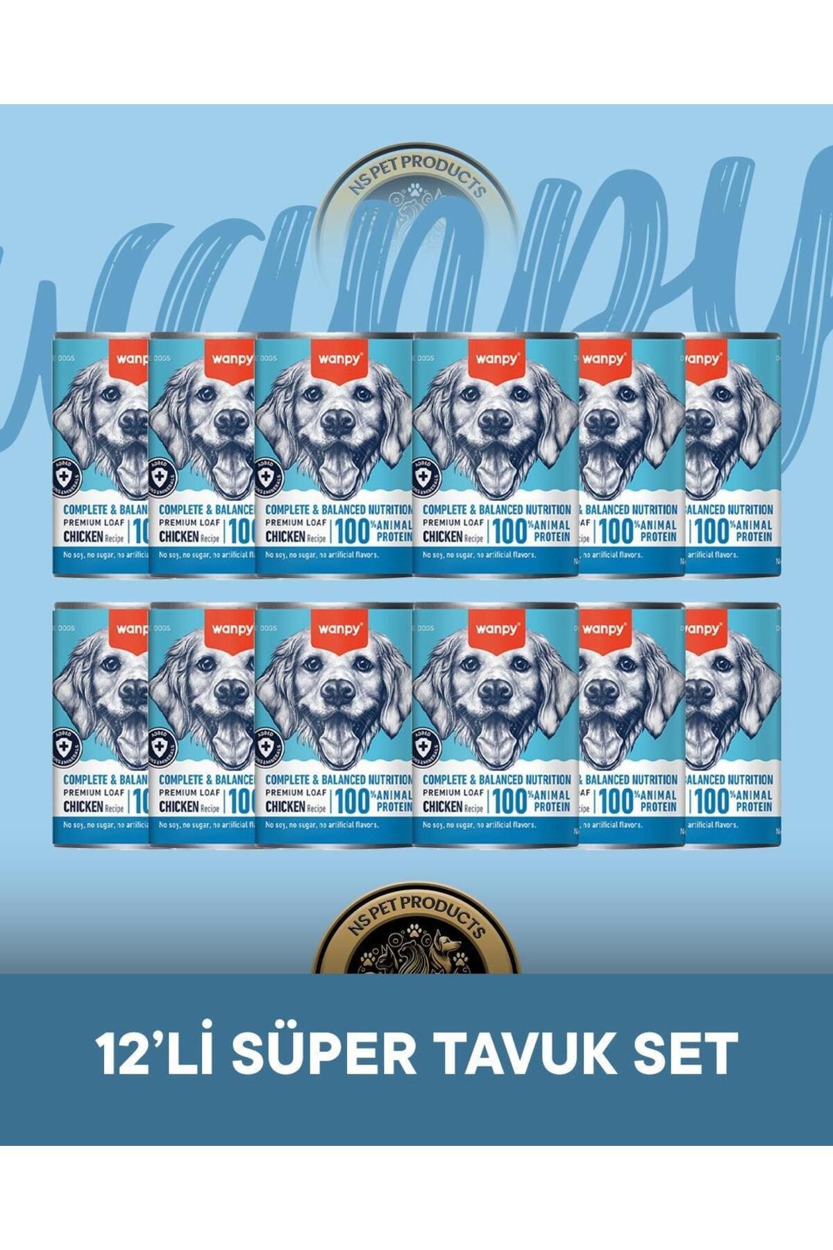 Wanpy Köpek Konserve Tavuklu 375 Gr X 12