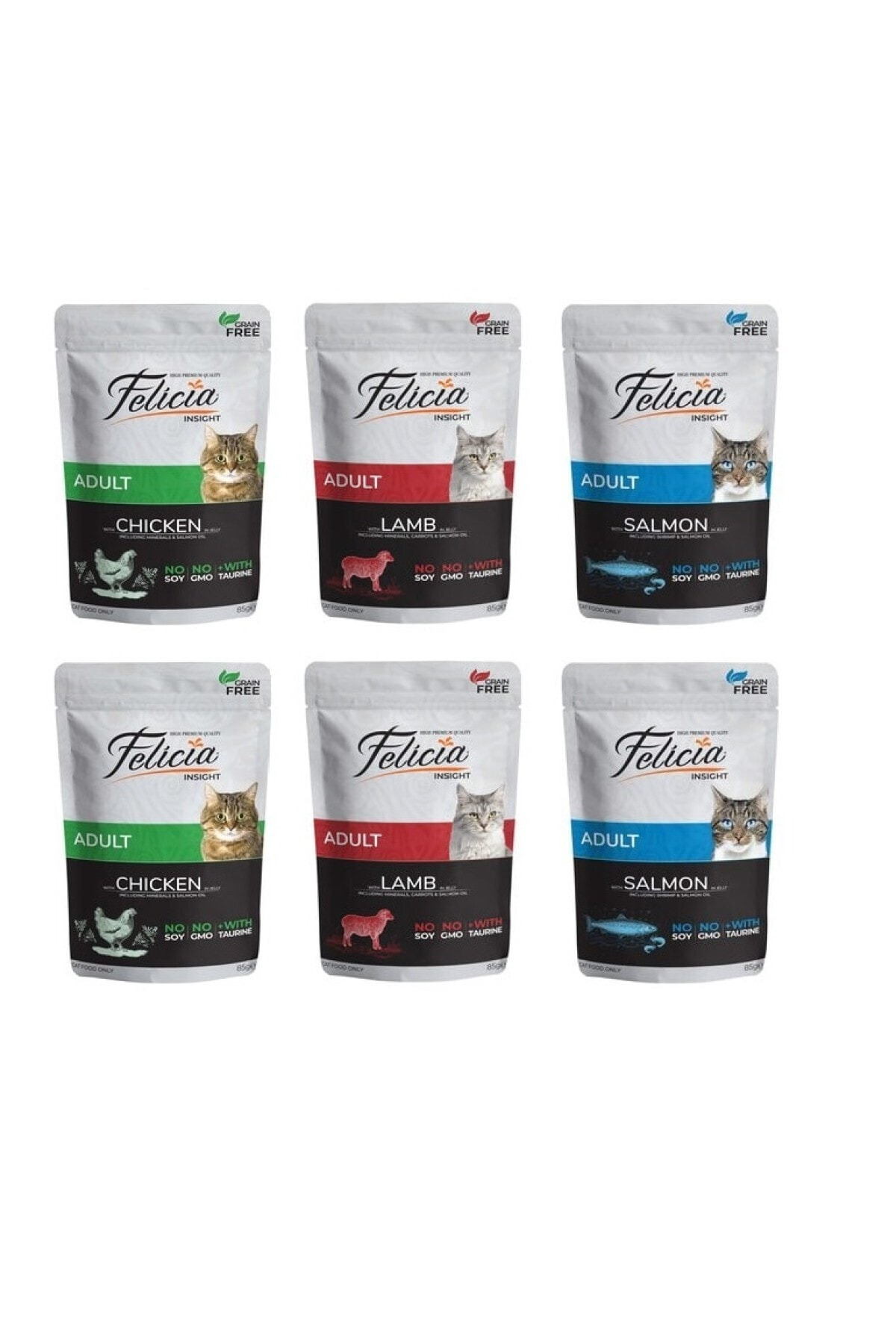 Felicia Kedi Pouch 6 lı Set
