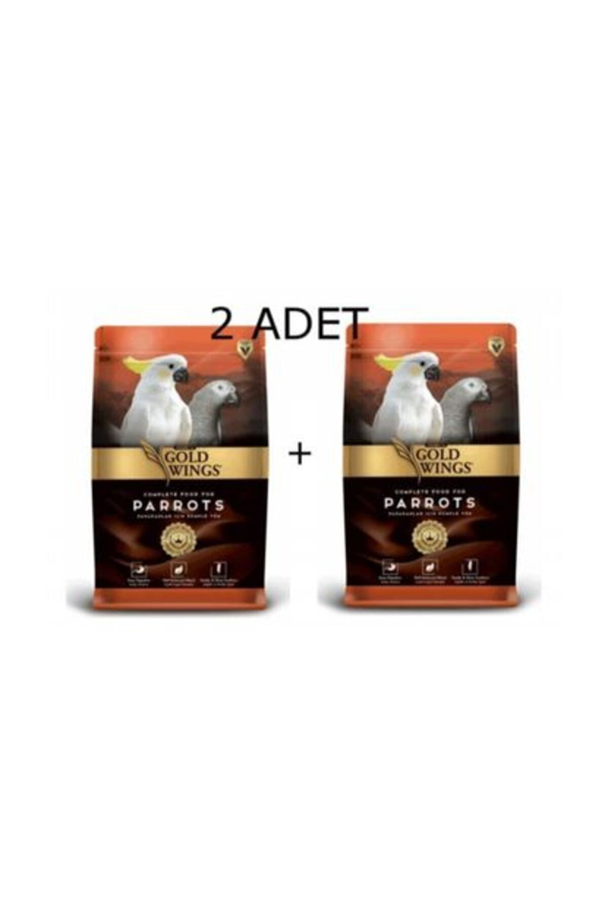 Gold Wings Premium Papağan Yemi 1 Kg X 2