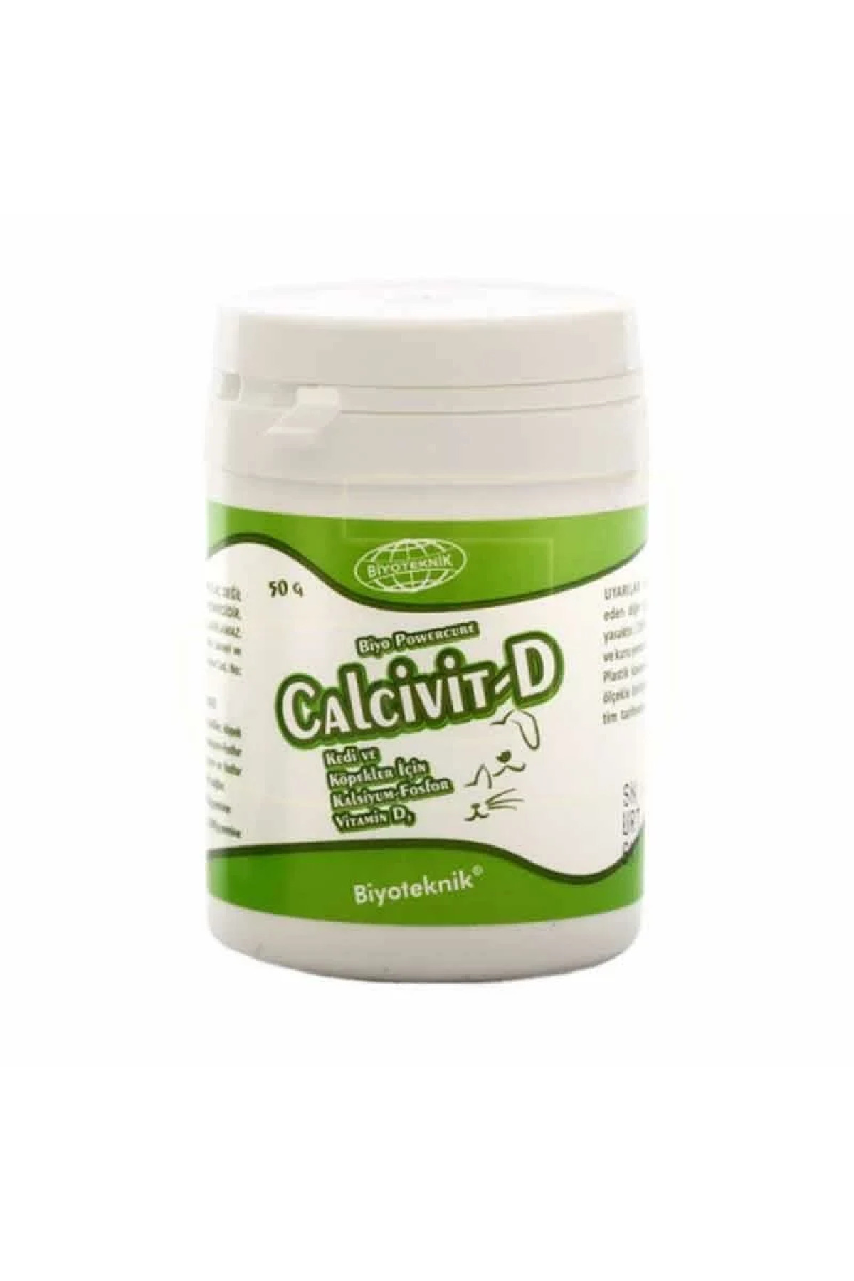 Biyoteknik Calcivit-d Kedi Köpek Kalsiyum 50 Gr