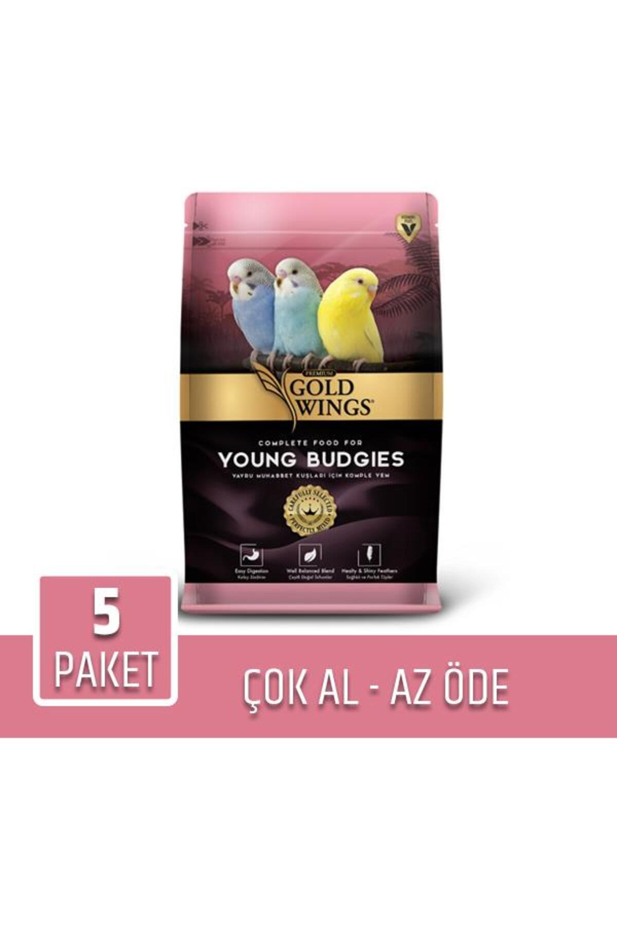 Gold Wings Premium Yavru Muhabbet Yemi 1 Kg X 5