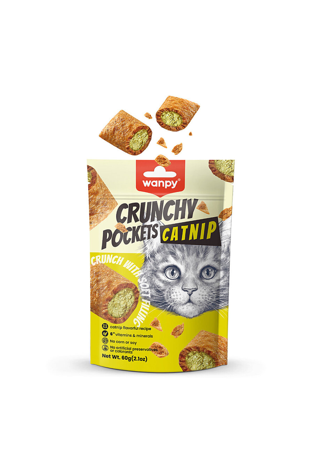 Wanpy Kedi Ödül Crunchy Tavuk Catnip X 4