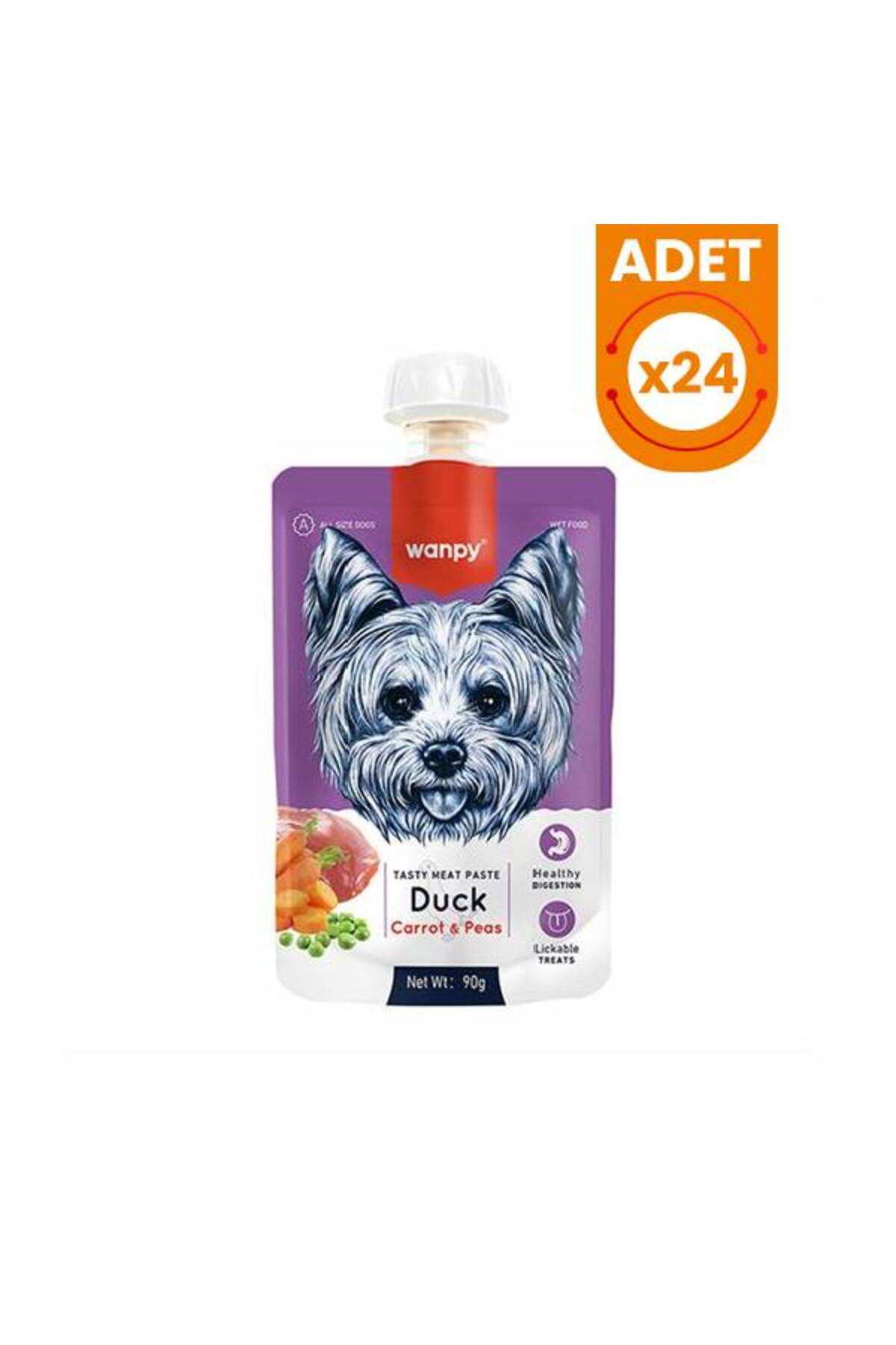 Wanpy Ördek Havuç Köpek Et Ezmesi 90 Gr X 24