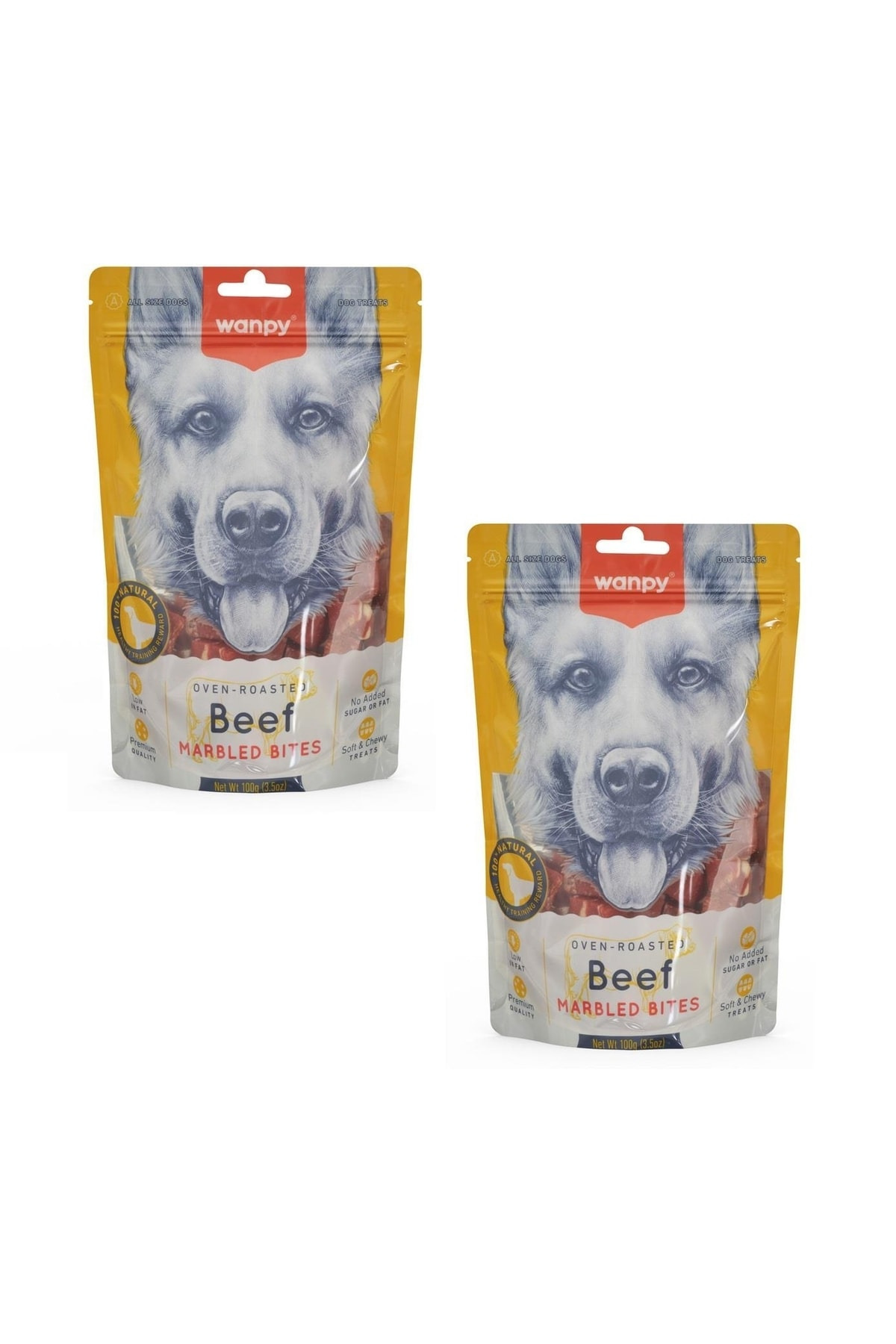Wanpy Beef Marbled Bites Köpek Ödülü 100 Gr X 2