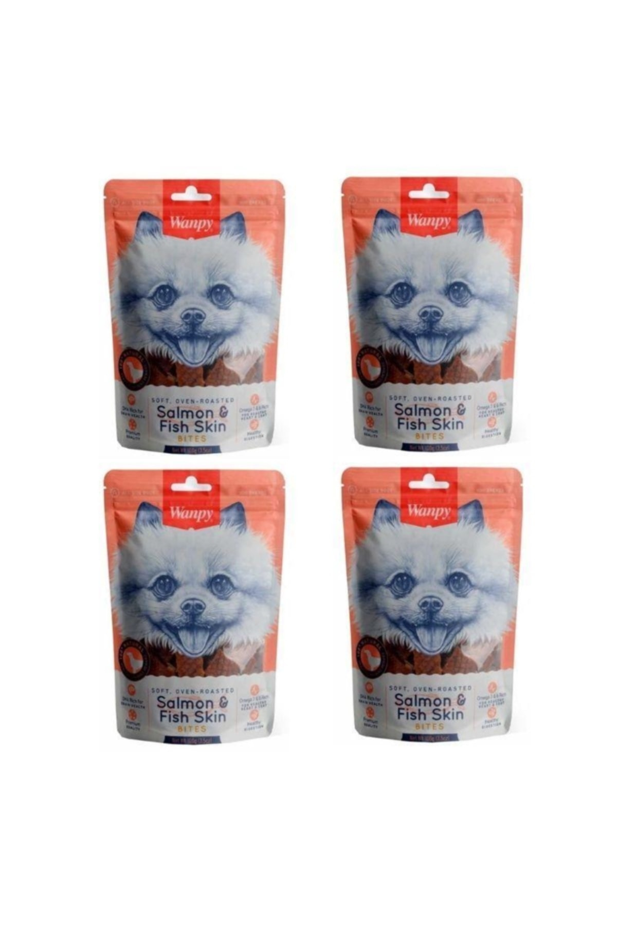 Wanpy Somon Dilimleri Köpek Ödülü 100 Gr X 4