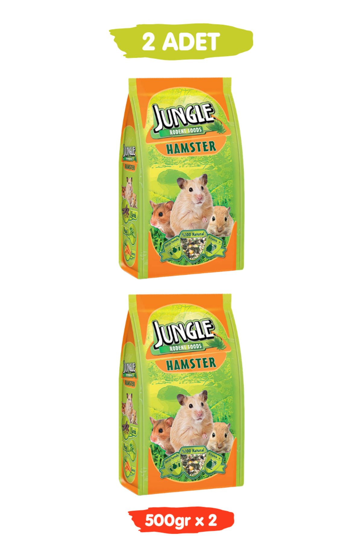 Jungle Hamster Yemi 500 Gr X 2 Paket
