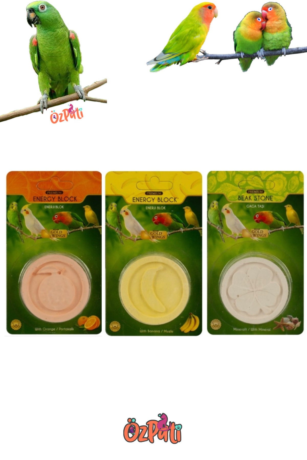 Gold Wings Premium Gaga Taşı Set 3 lü