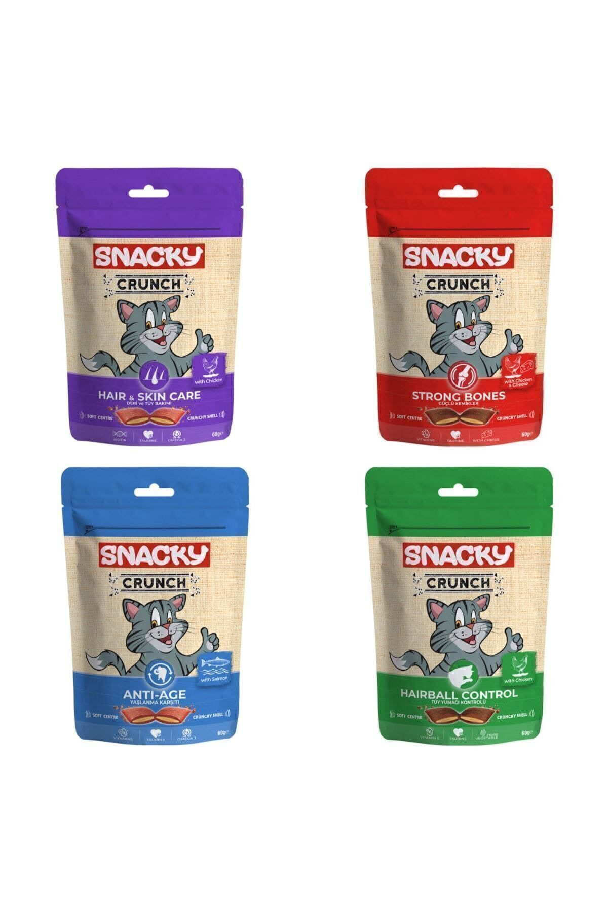 Snacky Kedi Bisküvi X 4 Paket