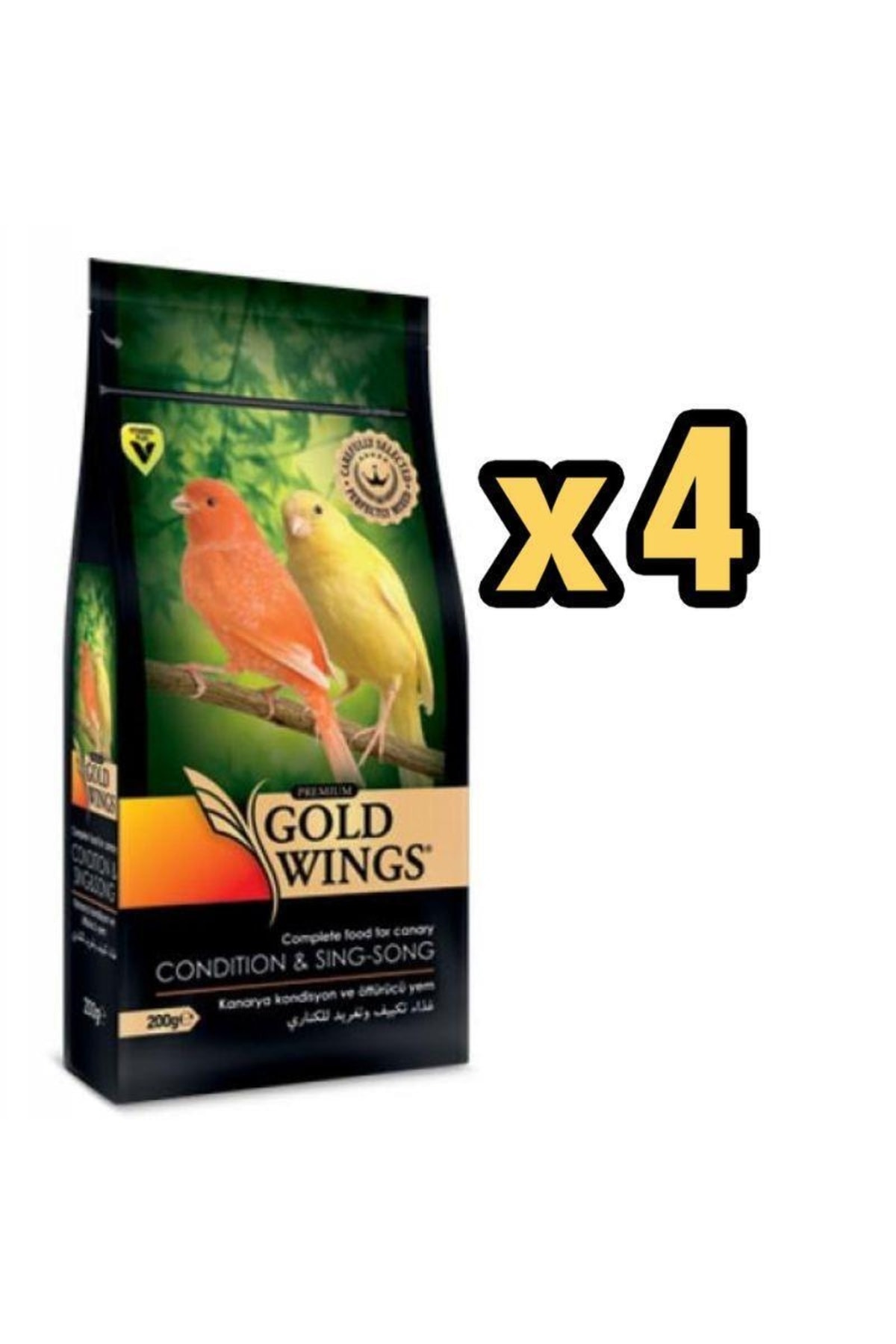 Gold Wings Premium Kanarya Kondisyon Öttürücü 200 Gr X 4 Paket