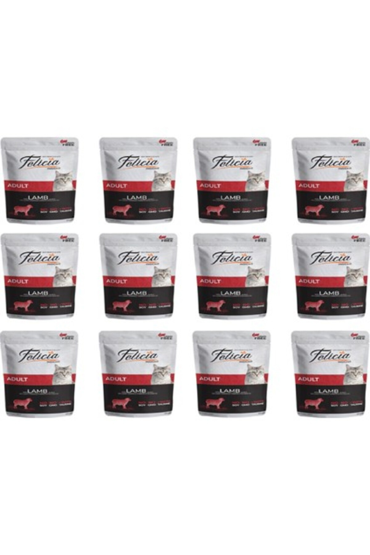 Felicia Kedi Pouch Kuzulu 85 Gr X 12